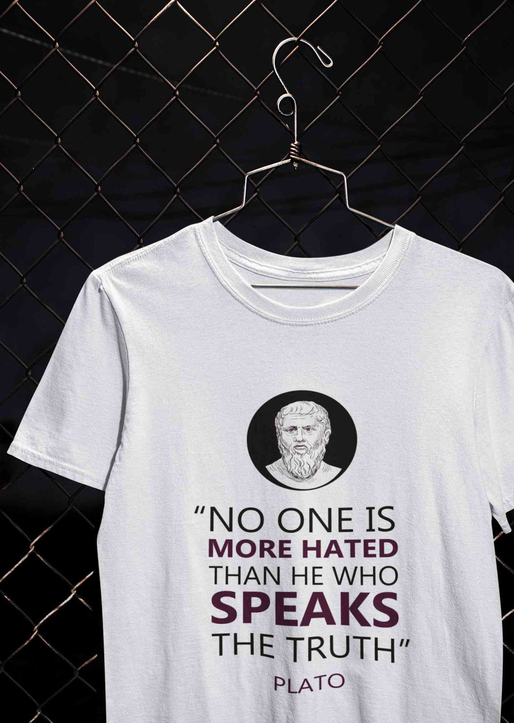Plato Quote Mens Half Sleeves T-shirt- KidsFashionVilla
