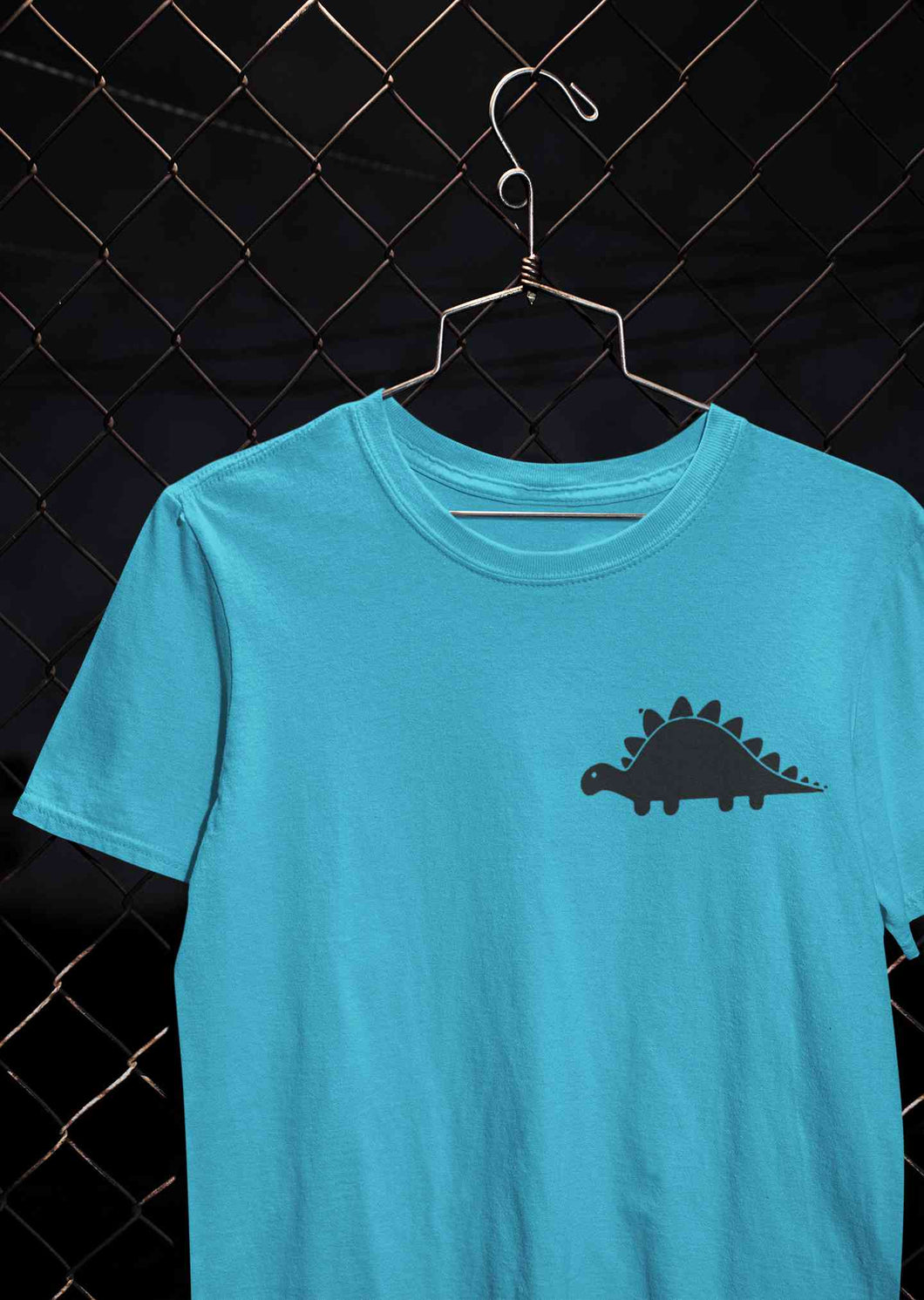 Stegosaurus Pocket Women Half Sleeves T-shirt- KidsFashionVilla