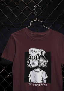 Be Different Women Half Sleeves T-shirt- KidsFashionVilla