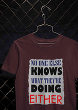Load image into Gallery viewer, No One Knows Mens Half Sleeves T-shirt- KidsFashionVilla
