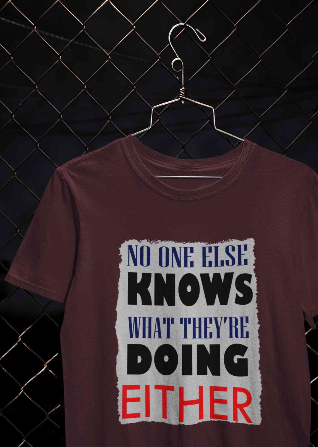 No One Knows Mens Half Sleeves T-shirt- KidsFashionVilla