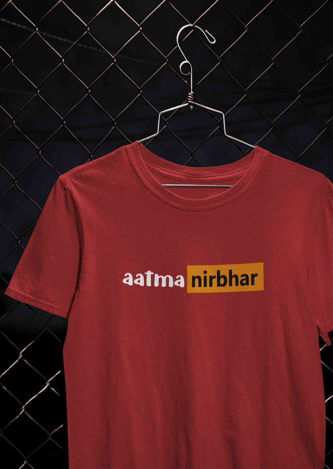 Aatmanirbhar  Women Half Sleeves T-shirt- KidsFashionVilla