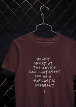 Load image into Gallery viewer, F.R.I.E.N.D.S Sarcastic Comment Chandler Women Half Sleeves T-shirt- KidsFashionVilla
