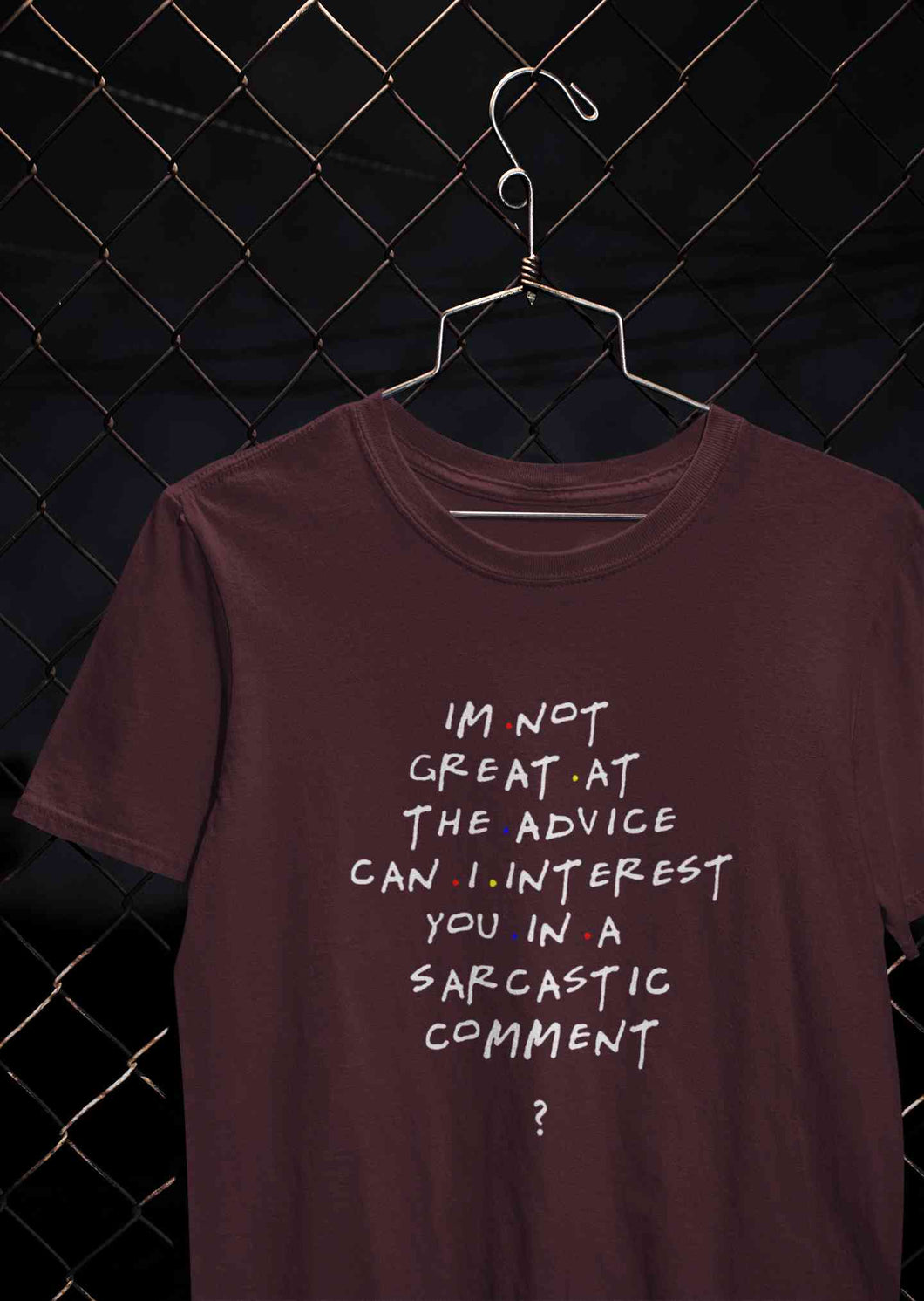 F.R.I.E.N.D.S Sarcastic Comment Chandler Women Half Sleeves T-shirt- KidsFashionVilla