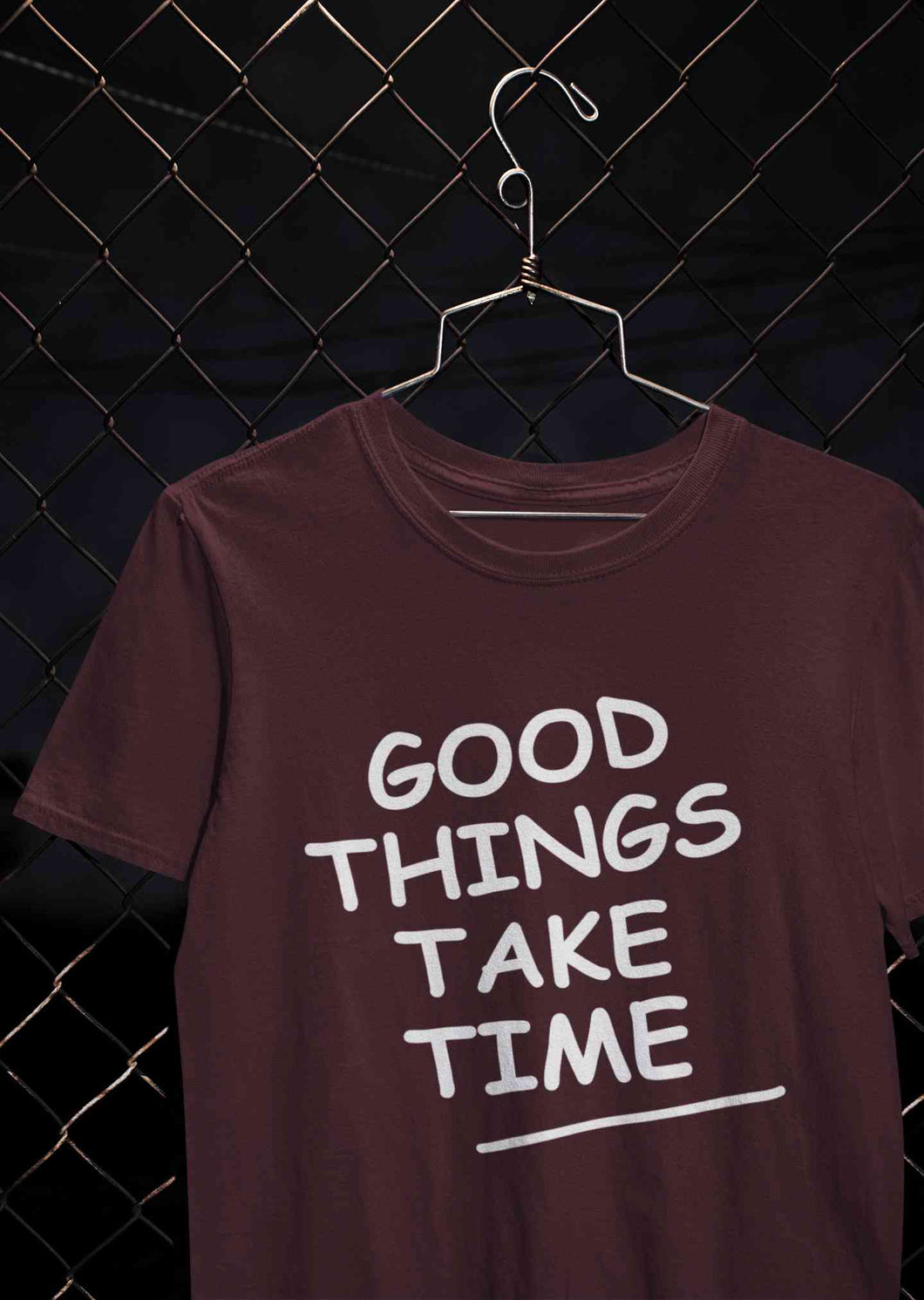 Good Things Take Time Mens Half Sleeves T-shirt- KidsFashionVilla