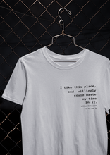 Load image into Gallery viewer, I Like This Place Quotes Women Half Sleeves T-shirt- KidsFashionVilla

