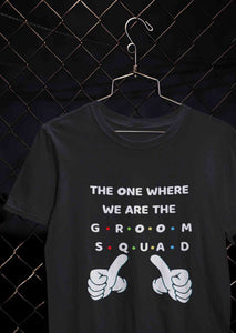 Groom Squad Women Half Sleeves T-shirt- KidsFashionVilla