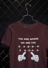 Load image into Gallery viewer, Groom Squad Women Half Sleeves T-shirt- KidsFashionVilla
