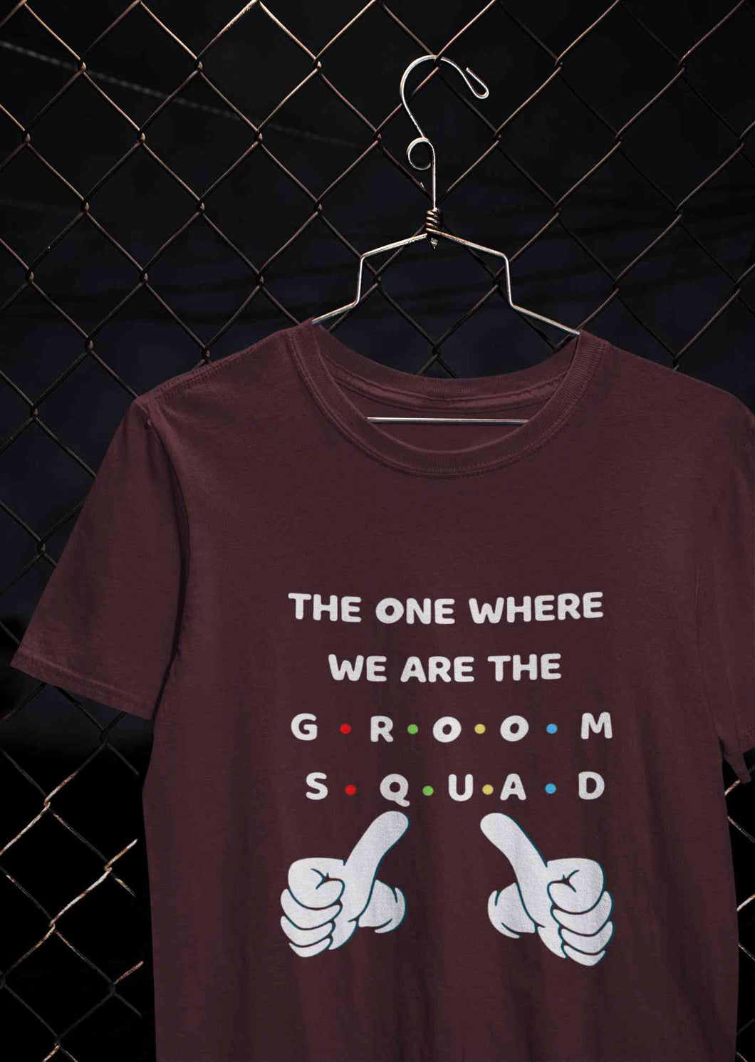 Groom Squad Mens Half Sleeves T-shirt- KidsFashionVilla