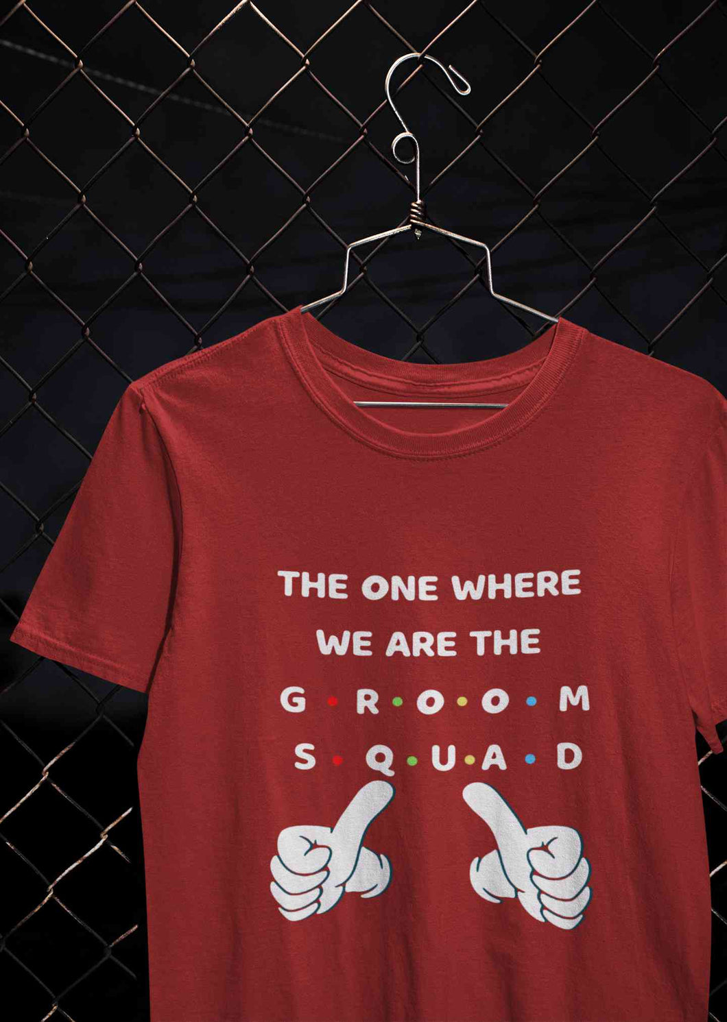 Groom Squad Mens Half Sleeves T-shirt- KidsFashionVilla