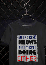 Load image into Gallery viewer, No One Knows Mens Half Sleeves T-shirt- KidsFashionVilla
