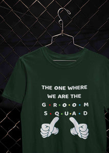 Groom Squad Women Half Sleeves T-shirt- KidsFashionVilla