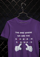 Load image into Gallery viewer, Groom Squad Women Half Sleeves T-shirt- KidsFashionVilla
