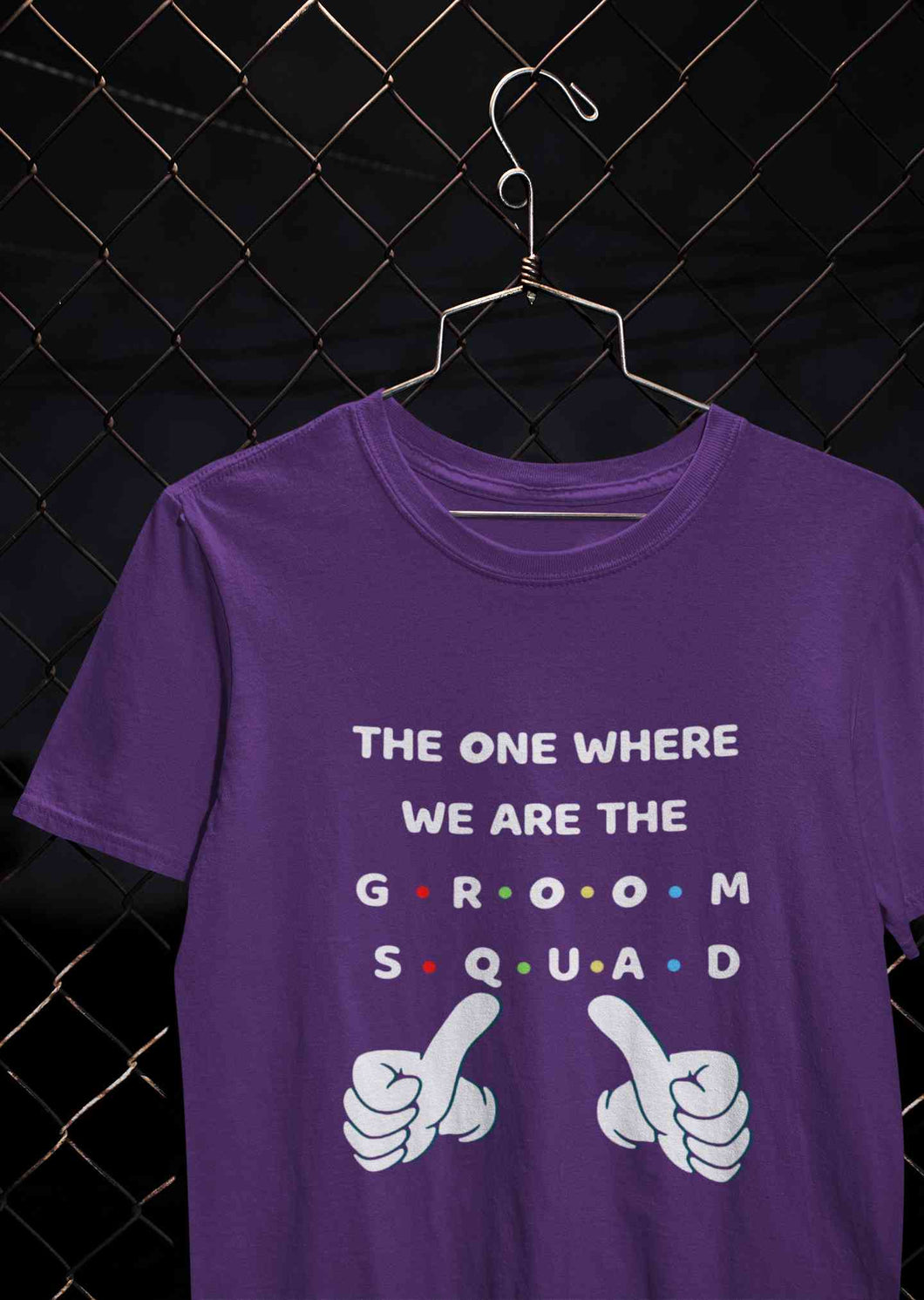 Groom Squad Mens Half Sleeves T-shirt- KidsFashionVilla