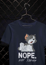 Load image into Gallery viewer, Cute Cartoon Not Today Women Half Sleeves T-shirt- KidsFashionVilla
