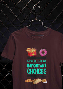 Sweet Choices Mens Half Sleeves T-shirt- KidsFashionVilla