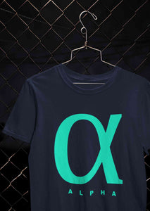 Alpha Mens Half Sleeves T-shirt- KidsFashionVilla