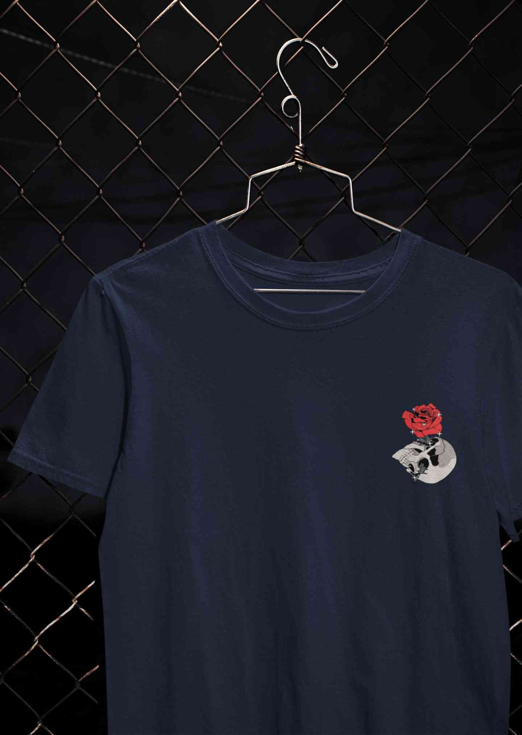 Skull Rose Women Half Sleeves T-shirt- KidsFashionVilla