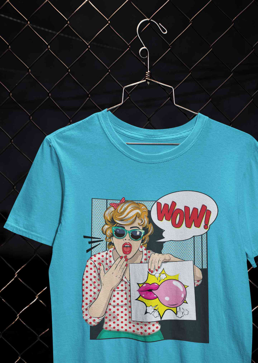 Suprised Pop Art  Cartoon Women Half Sleeves T-shirt- KidsFashionVilla