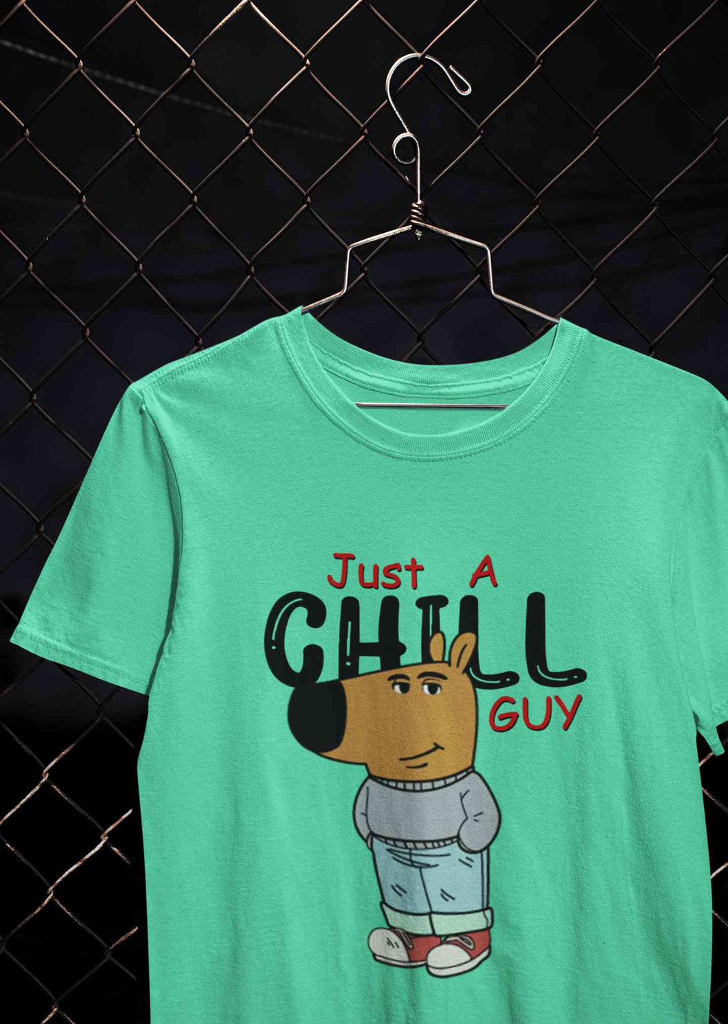 Just A Chill Guy Mens Half Sleeves T-shirt- KidsFashionVilla