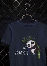 Load image into Gallery viewer, Ki Farak Panda Graphic Funny Mens Half Sleeves T-shirt- KidsFashionVilla
