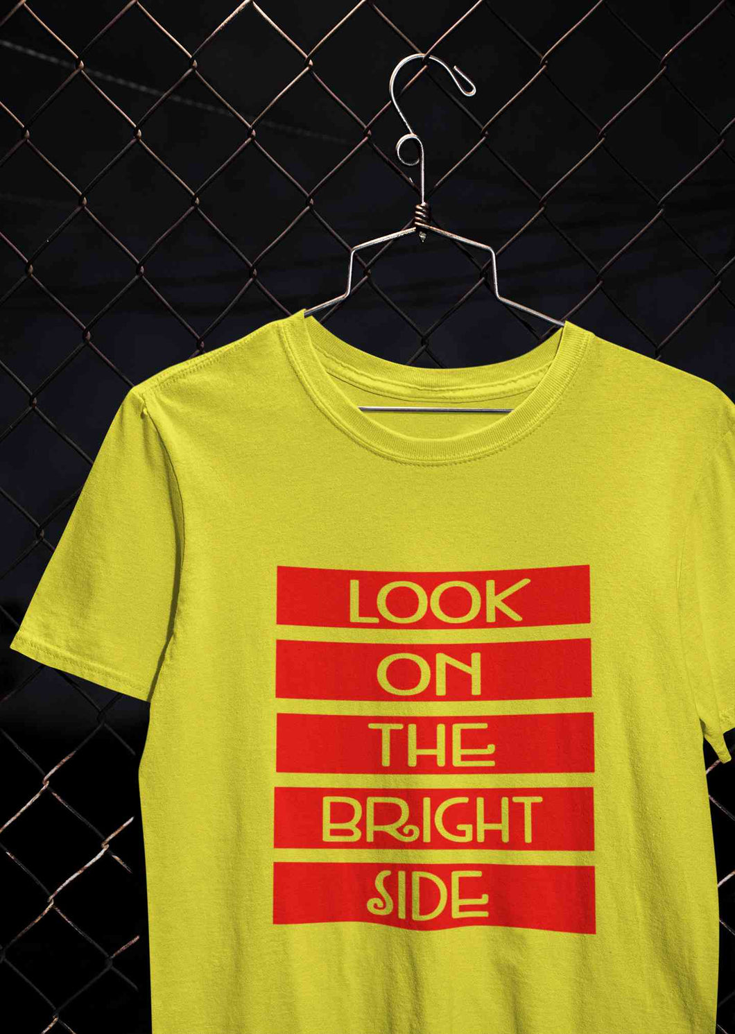 Look On The Bright Side Mens Half Sleeves T-shirt- KidsFashionVilla