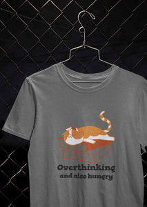 Overthinking And Also Hungry Women Half Sleeves T-shirt- KidsFashionVilla