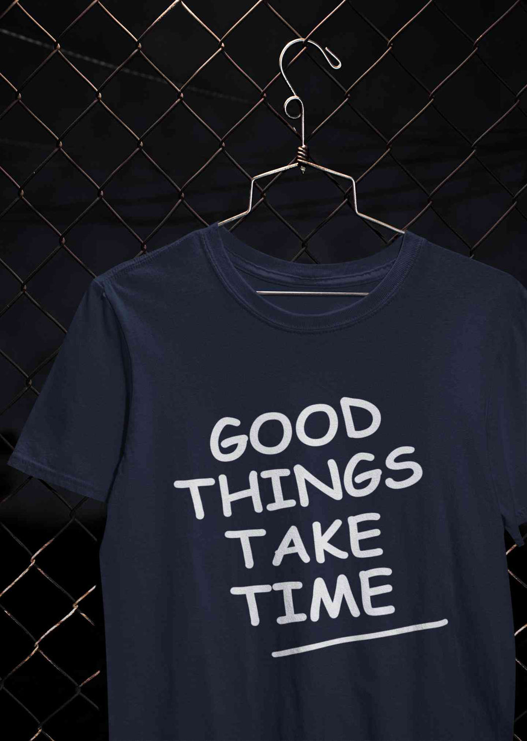 Good Things Take Time Mens Half Sleeves T-shirt- KidsFashionVilla
