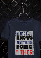 Load image into Gallery viewer, No One Knows Mens Half Sleeves T-shirt- KidsFashionVilla

