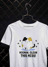 Load image into Gallery viewer, Human Clean This Mess Funny Women Half Sleeves T-shirt- KidsFashionVilla
