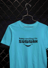 Load image into Gallery viewer, Keep Smiling Its Sunnah Mens Half Sleeves T-shirt- KidsFashionVilla
