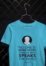 Load image into Gallery viewer, Plato Quote Mens Half Sleeves T-shirt- KidsFashionVilla
