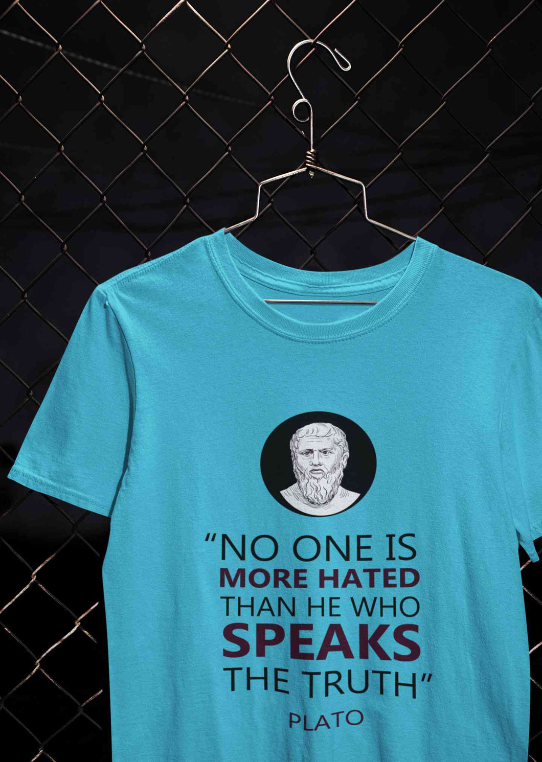 Plato Quote Mens Half Sleeves T-shirt- KidsFashionVilla