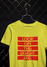 Load image into Gallery viewer, Look On The Bright Side Women Half Sleeves T-shirt- KidsFashionVilla

