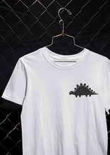 Load image into Gallery viewer, Stegosaurus Pocket Women Half Sleeves T-shirt- KidsFashionVilla
