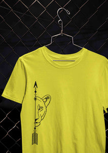 Lion and Lioness Couples Lovey Dovey Half Sleeves T-Shirts -KidsFashionVilla