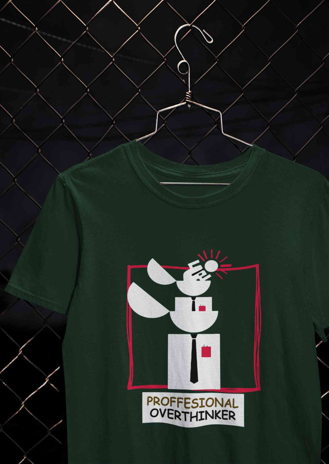 Professional Overthinker Mens Half Sleeves T-shirt- KidsFashionVilla