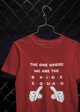 Load image into Gallery viewer, Bride Squad Women Half Sleeves T-shirt- KidsFashionVilla
