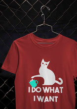 Load image into Gallery viewer, I Do What I Want Women Half Sleeves T-shirt- KidsFashionVilla
