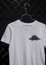 Load image into Gallery viewer, Stegosaurus Pocket Women Half Sleeves T-shirt- KidsFashionVilla
