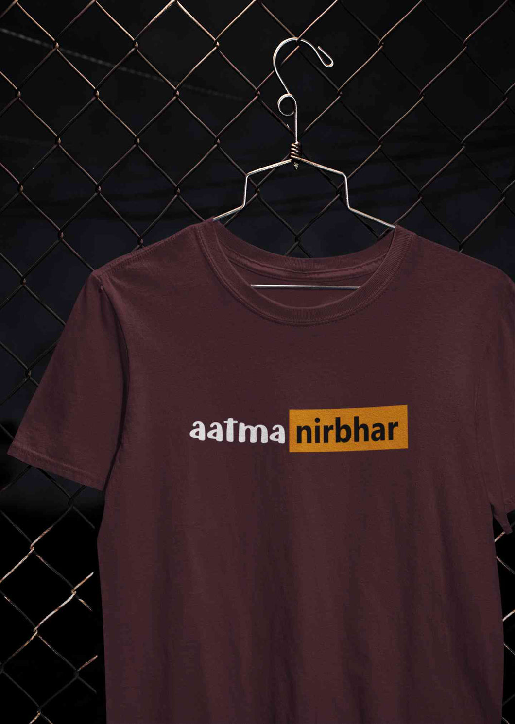 Aatmanirbhar  Women Half Sleeves T-shirt- KidsFashionVilla