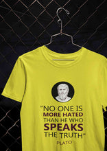 Load image into Gallery viewer, Plato Quote Mens Half Sleeves T-shirt- KidsFashionVilla
