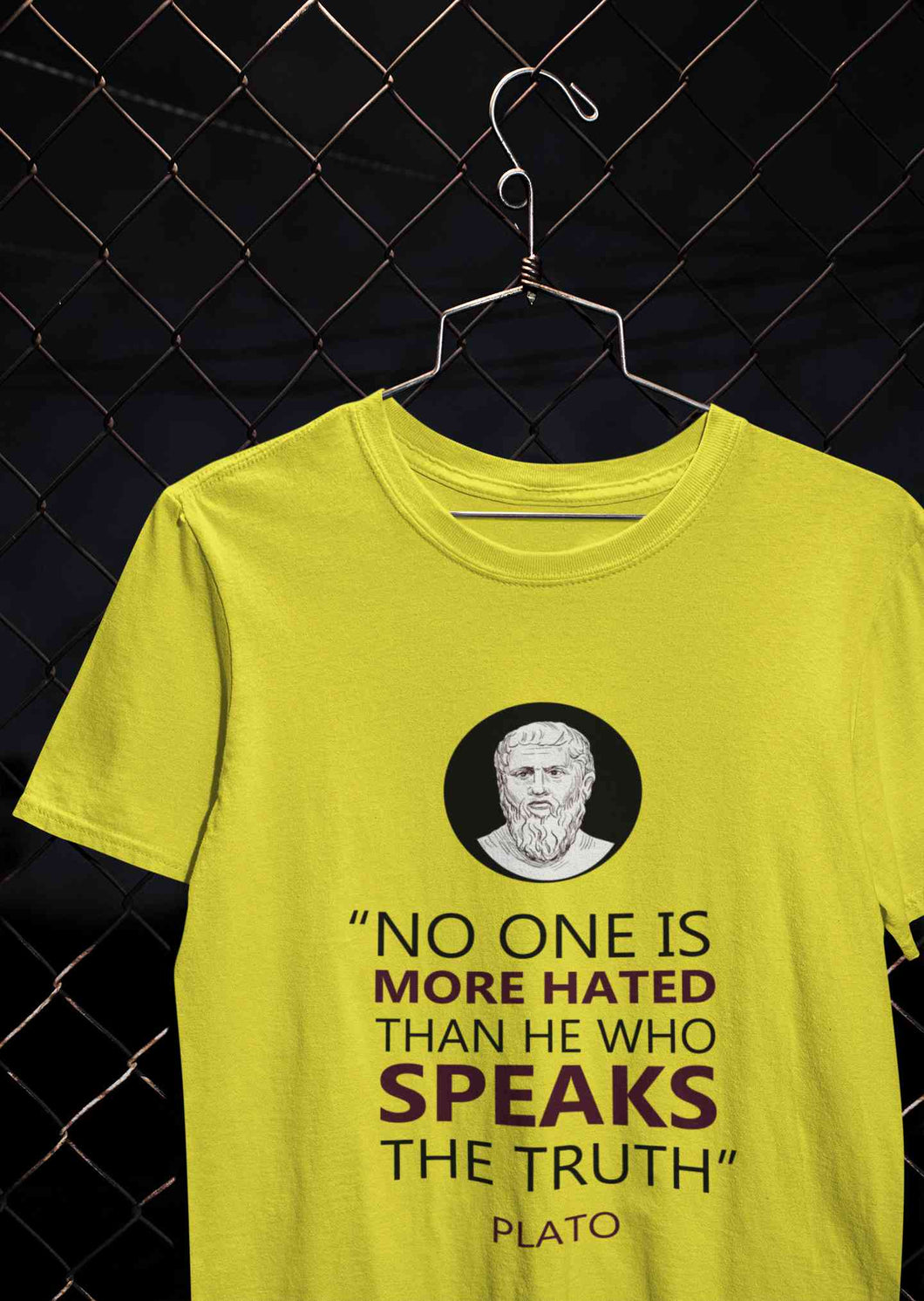 Plato Quote Mens Half Sleeves T-shirt- KidsFashionVilla