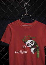 Load image into Gallery viewer, Ki Farak Panda Graphic Funny Mens Half Sleeves T-shirt- KidsFashionVilla
