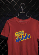 Load image into Gallery viewer, 100% Delulu Women Half Sleeves T-shirt- KidsFashionVilla
