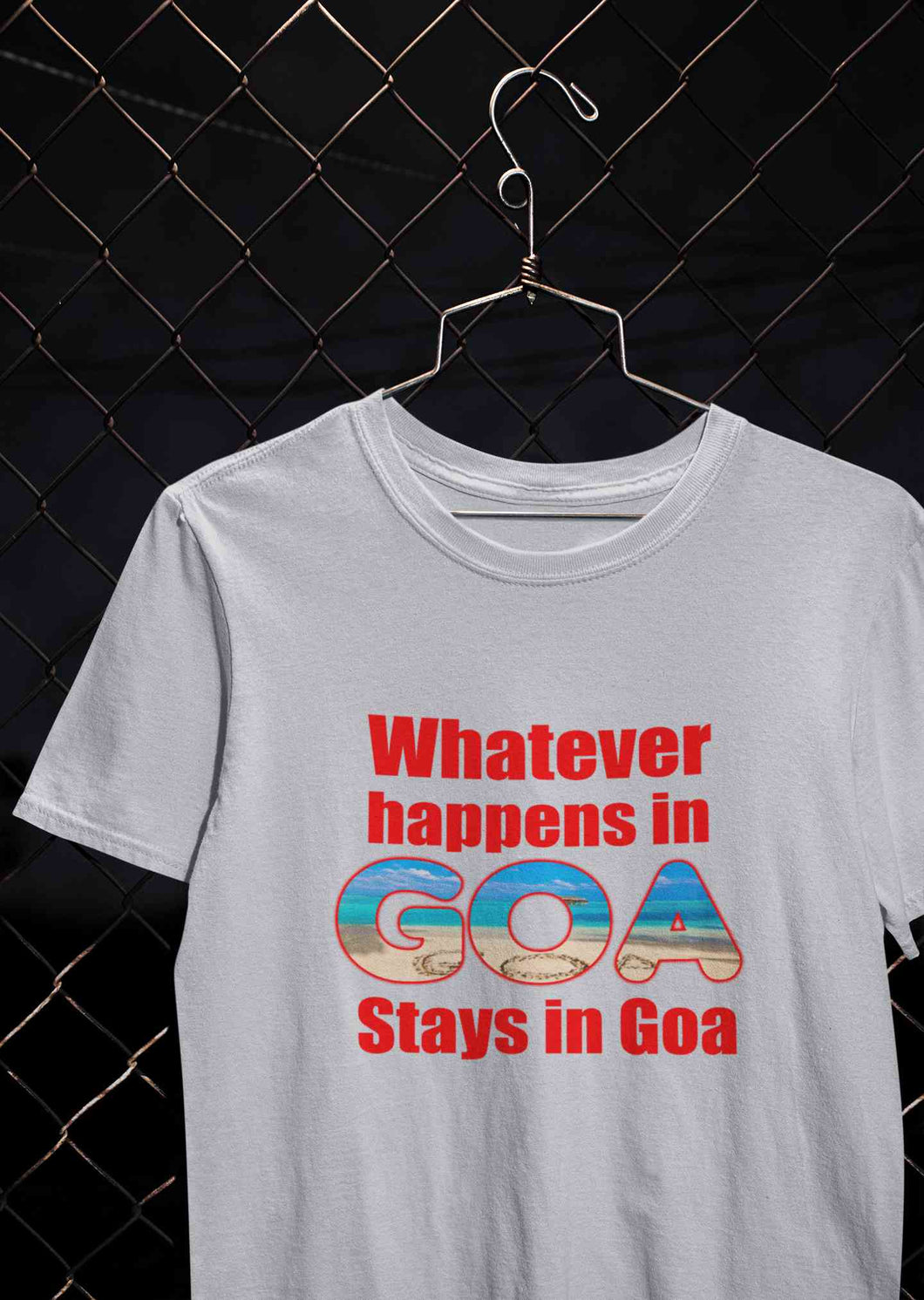 Whatever happens In Goa Stays In Goa Women Half Sleeves T-shirt- KidsFashionVilla