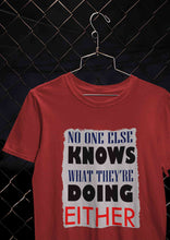 Load image into Gallery viewer, No One Knows Mens Half Sleeves T-shirt- KidsFashionVilla
