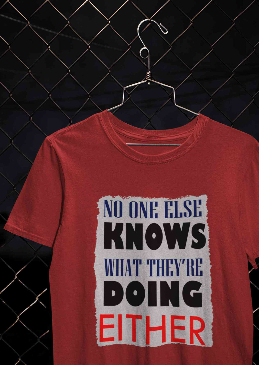 No One Knows Mens Half Sleeves T-shirt- KidsFashionVilla