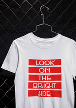 Load image into Gallery viewer, Look On The Bright Side Mens Half Sleeves T-shirt- KidsFashionVilla
