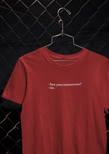 Load image into Gallery viewer, See You Tomorrow Quotes Women Half Sleeves T-shirt- KidsFashionVilla
